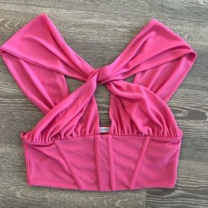Pink Zara Strappy Top